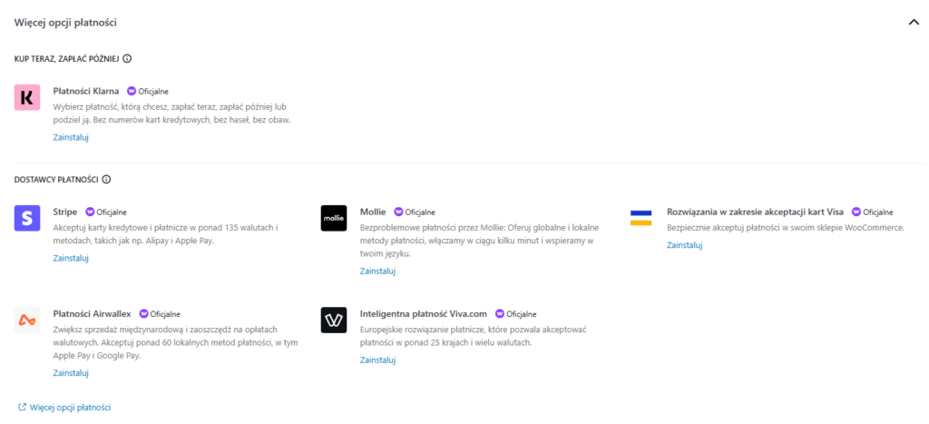 Sklep internetowy oparty na Woocommerce ma do dyspozycji wiele gotowych integracji