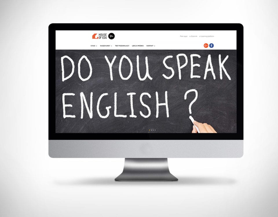 Strona www dla szkoły językowej
